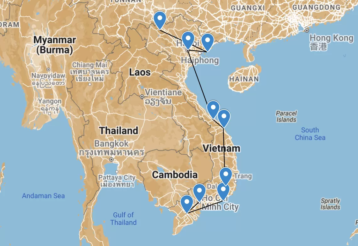 Vietnam Travel Route: North to South Complete Guide
